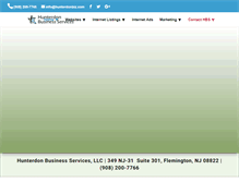 Tablet Screenshot of hunterdonbiz.com